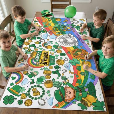 St, Patrick's Day Coloring Tablecloth