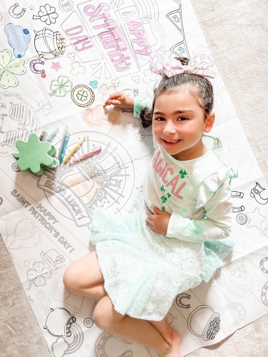 St, Patrick's Day Coloring Tablecloth