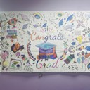  Graduation Coloring Tablecloth