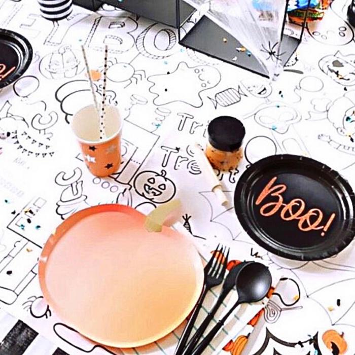 Halloween Coloring Tablecloth
