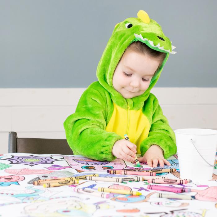 Halloween Coloring Tablecloth