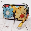 Nylon Designer Cosmetic Bag - 3 Compartments