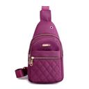 Purple Nylon Nylon Sling Bag