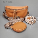 Camel Leather Genuine Leather Sling with 2 Straps