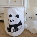 Panda Canvas 19x15 Laundry/Storage Canvas Waterproof Interior