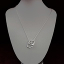  Sterling Double Heart Necklace