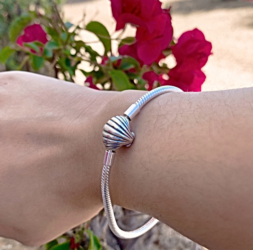 Sterling Clam Shell Bracelet