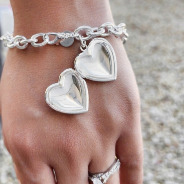 Sterling Locket Bracelet