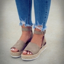 Size 6 Natural Espadrille Platform Sandal