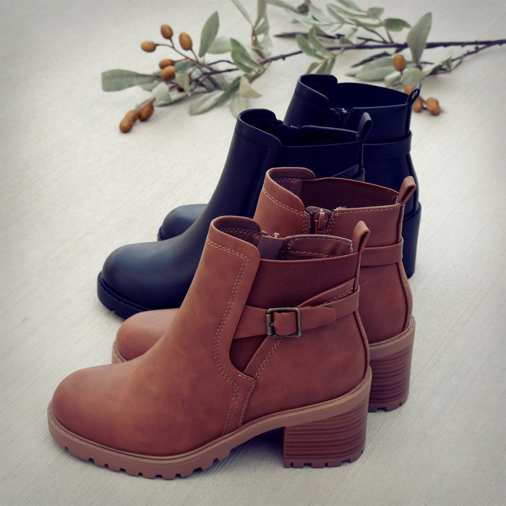 Belted Strap Boot