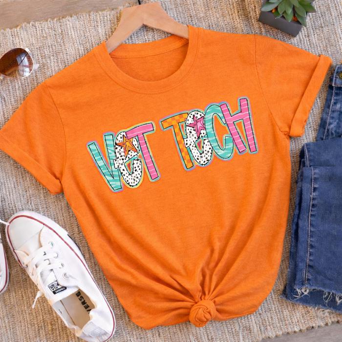 Vet Tech Retro Graphic Tee - Gift for Vet Tech