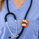  Personalized Paw Print Stethoscope ID Tag - DMV Vet Tech Gift 