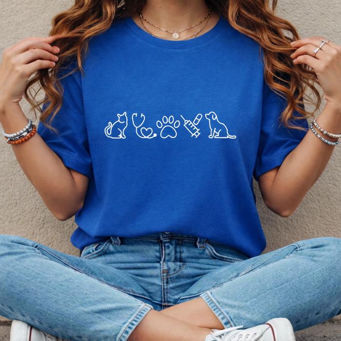 Minimalist Veterinarian Assistant/Tech Tee 
