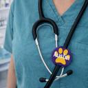  Personalized Paw Print Stethoscope ID Tag - DMV Vet Tech Gift 