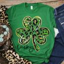  Lucky Shamrock Tee | Leopard Clover St. Patrick’s Day Shirt 