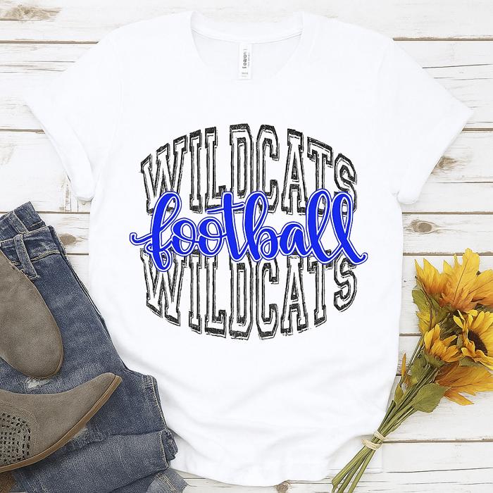 Game Day Spirit Tee – Custom Mascot & Football Script 