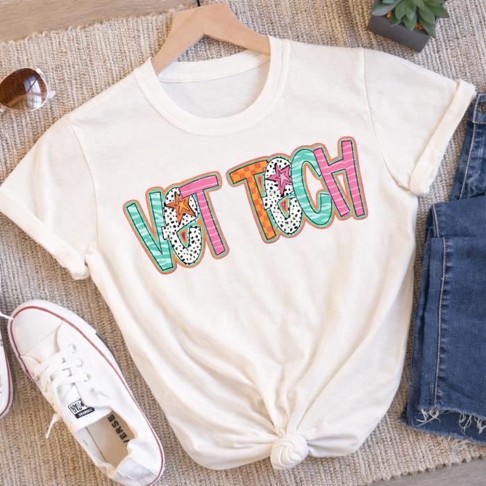 Vet Tech Retro Graphic Tee - Gift for Vet Tech