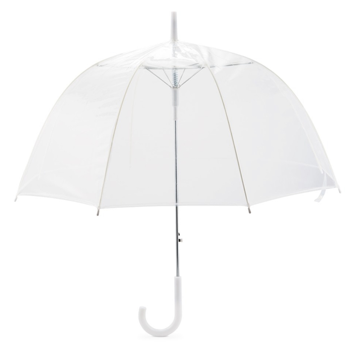 Clear Dome Wedding Umbrella – Single or Bridal Party Sets