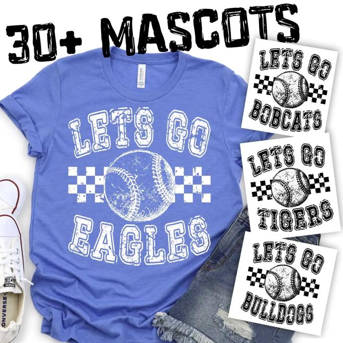 Custom Mascot Softball Tee