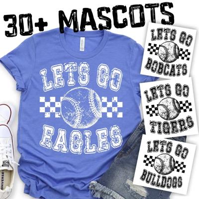 Custom Mascot Softball Tee