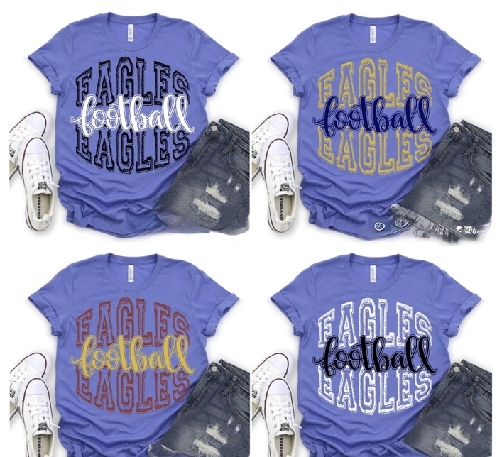 Game Day Spirit Tee – Custom Mascot & Football Script 