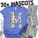  Custom Mascot Polka Dot Spirit Tee – 30+ School Options