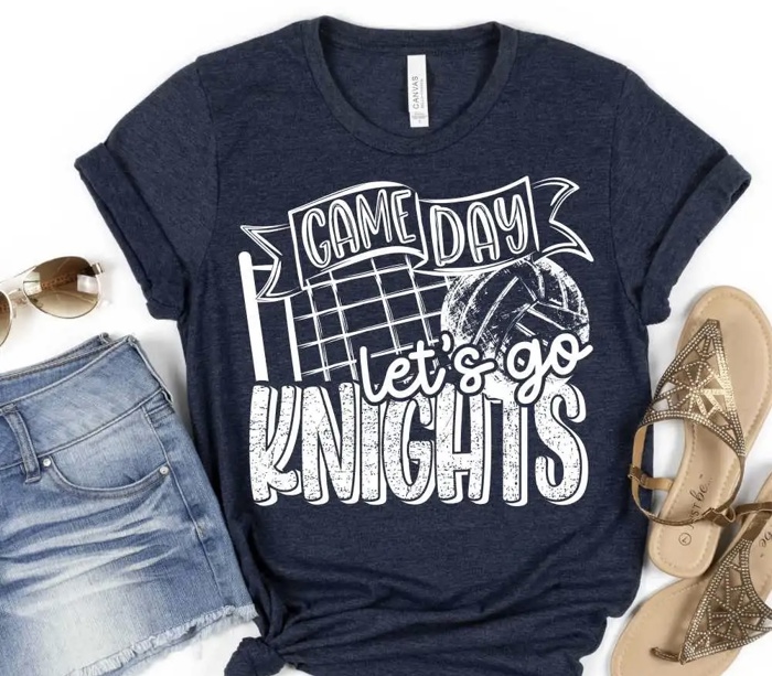 Game Day Volleyball Spirit Tee – Custom Mascot