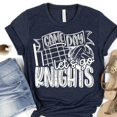 Game Day Volleyball Spirit Tee – Custom Mascot