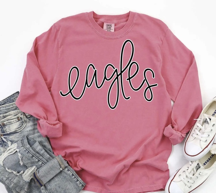 Custom Mascot Script Tee – 30+ Mascots