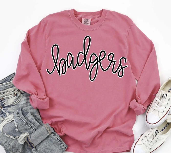 Custom Mascot Script Tee – 30+ Mascots