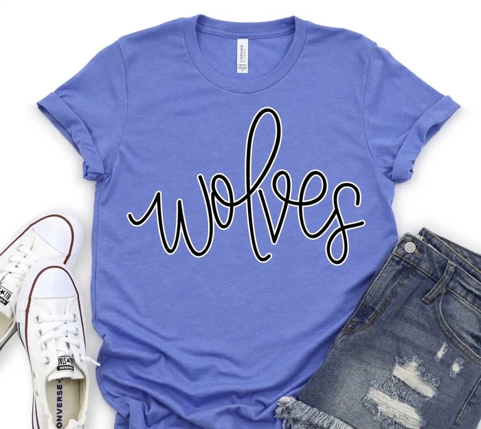 Custom Mascot Script Tee – 30+ Mascots