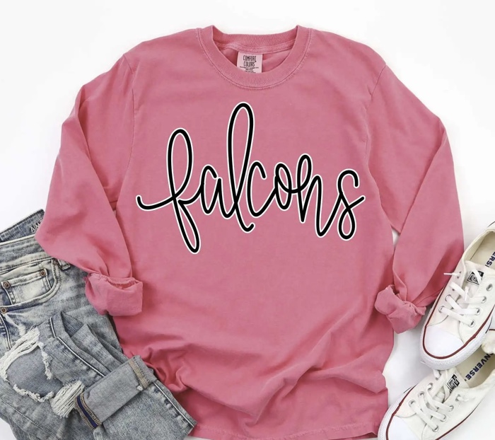 Custom Mascot Script Tee – 30+ Mascots