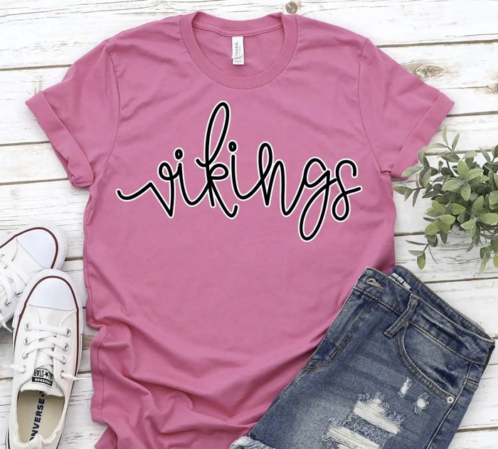 Custom Mascot Script Tee – 30+ Mascots