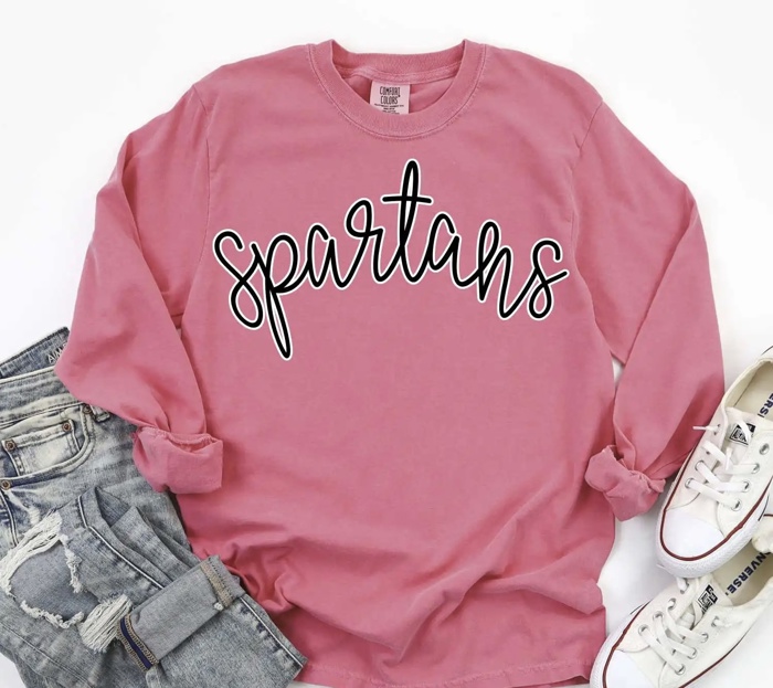 Custom Mascot Script Tee – 30+ Mascots