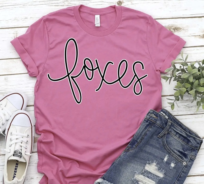Custom Mascot Script Tee – 30+ Mascots