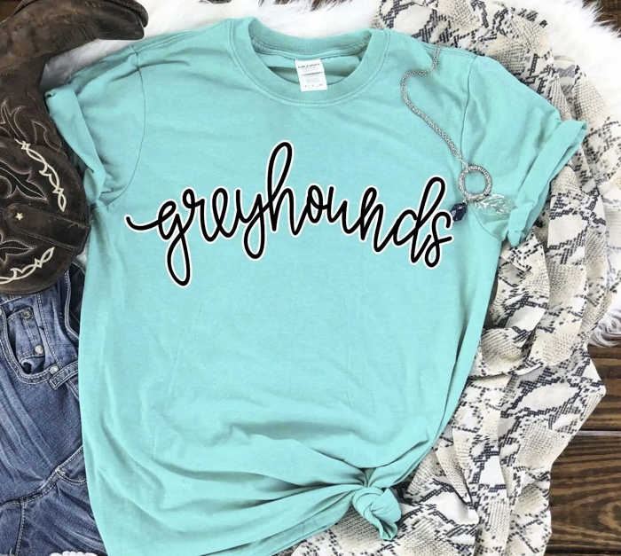 Custom Mascot Script Tee – 30+ Mascots