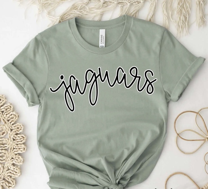 Custom Mascot Script Tee – 30+ Mascots