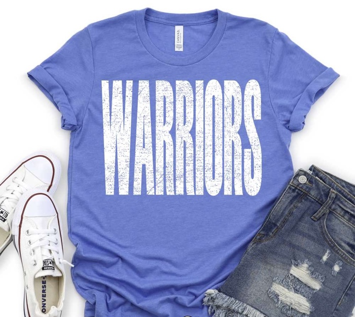 Bold Mascot Block Letter Tee - 30 Mascots Available 