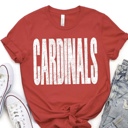  Bold Mascot Block Letter Tee - 30 Mascots Available 