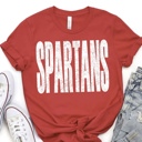  Bold Mascot Block Letter Tee - 30 Mascots Available 
