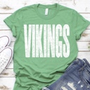  Bold Mascot Block Letter Tee - 30 Mascots Available 