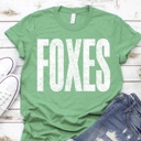  Bold Mascot Block Letter Tee - 30 Mascots Available 