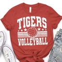  Custom Mascot Volleyball Tee – 30+ Mascots, 50+ Shirt Colors & Custom Ink
