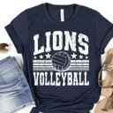  Custom Mascot Volleyball Tee – 30+ Mascots, 50+ Shirt Colors & Custom Ink