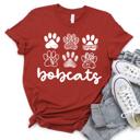  Custom Mascot Paw Print Tee | 10+ Mascots Available | School Spirit Shirt