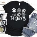  Custom Mascot Paw Print Tee | 10+ Mascots Available | School Spirit Shirt