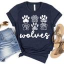  Custom Mascot Paw Print Tee | 10+ Mascots Available | School Spirit Shirt