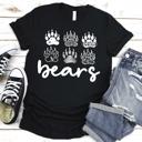  Custom Mascot Paw Print Tee | 10+ Mascots Available | School Spirit Shirt