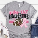  Pink Out Game Day Mascot Tee – Breast Cancer Awareness