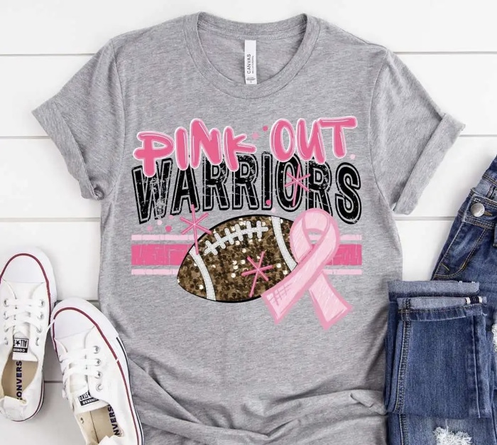 Pink Out Game Day Mascot Tee – Breast Cancer Awareness